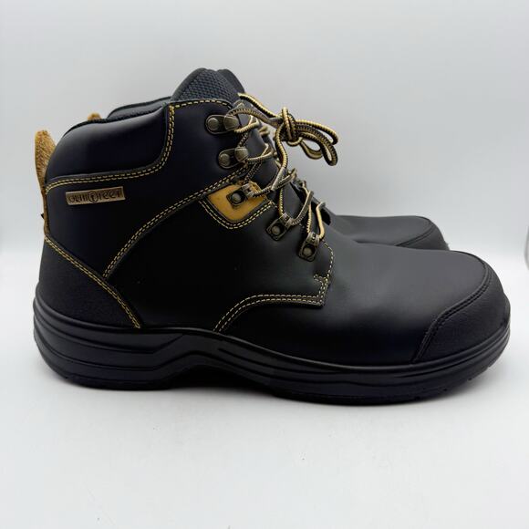 Orthofeet Mens Granite Boots US 13 M EU 46 Black Waterproof Slip Resistant EUC - Picture 3 of 14